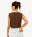 Top BLOOM WHERE LOVE GROWS Bruine gilet