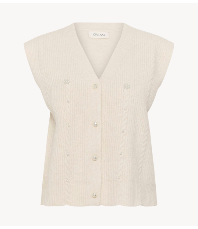 Cream Vest CRKlementine Knit Vest Whisper White