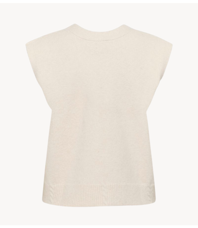 Cream Vest CRKlementine Knit Vest Whisper White
