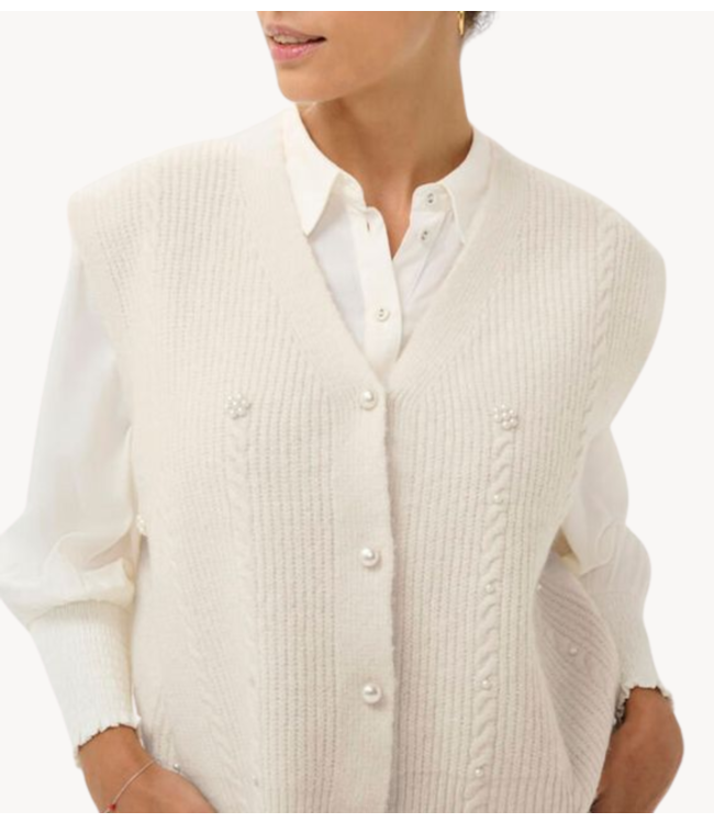 Cream Vest CRKlementine Knit Vest Whisper White