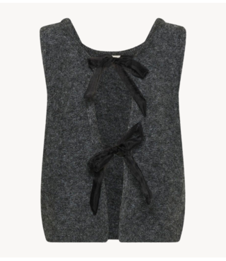 Cream Vest CRBulp Knit Vest Dark Grey Melange