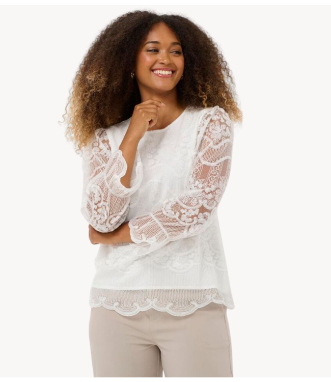 Cream Blouse CRSanne Blouse Whisper White