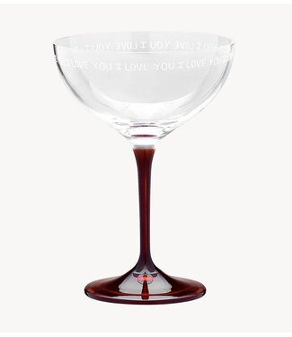 Anna+Nina Champagneglas I Love You Champagne Glass White
