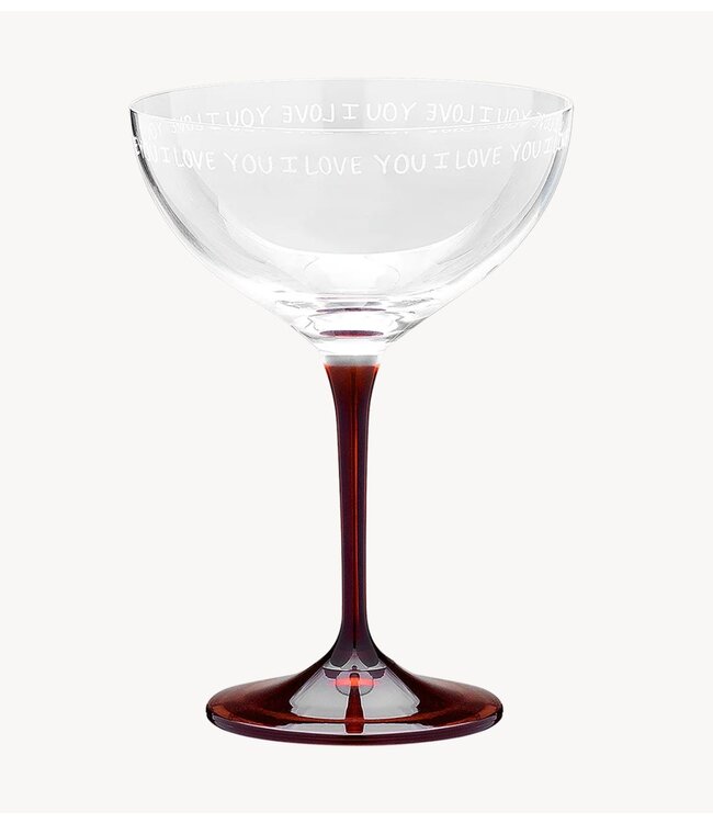 Anna+Nina Champagneglas I Love You Champagne Glass White