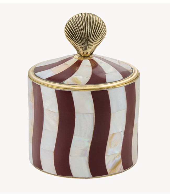 Doing Goods Doosje Abby Shell Circus Box Large Burgundy