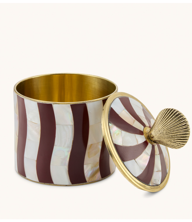 Doing Goods Doosje Abby Shell Circus Box Large Burgundy