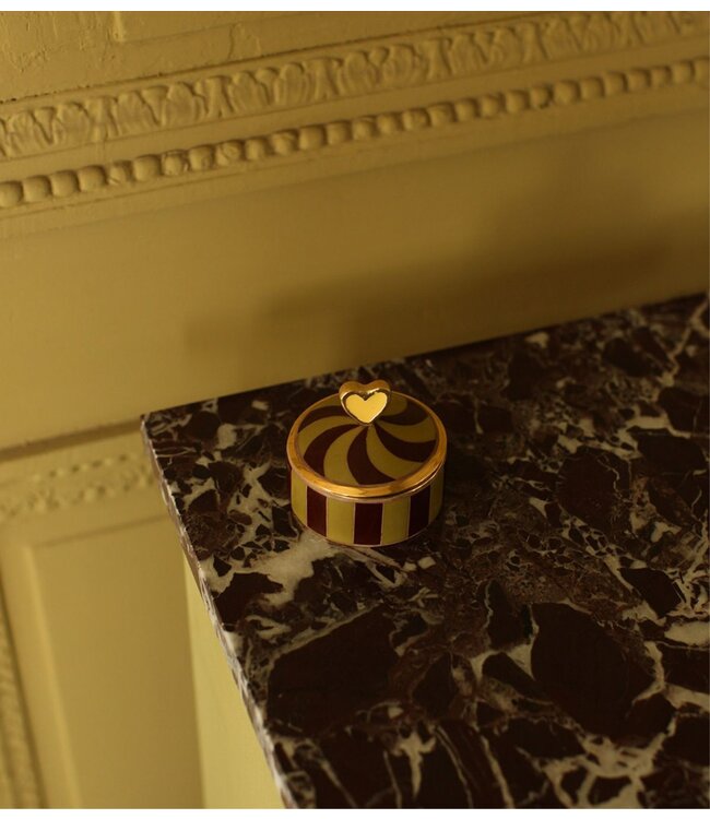 Doing Goods Doosje Pyar Heart Circus Box Medium Yellow