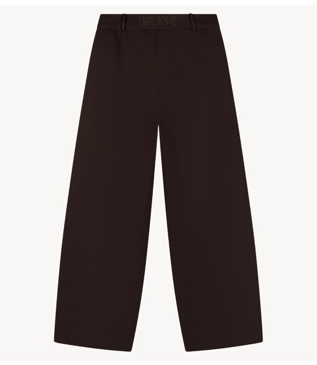 Refined Department Broek ladies woven baloonfit pants KALY brown