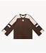 Refined Department Top ladies knitted oversized hockey shirt YAEDY brown