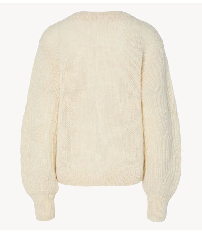 Y.A.S Vest YASZUMA LS WOOL BLEND KNIT CARDIGAN NOOS Birch