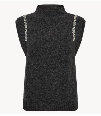 Copenhagen Muse Gilet CMIBRA-WAISTCOAT Dark Grey Melange