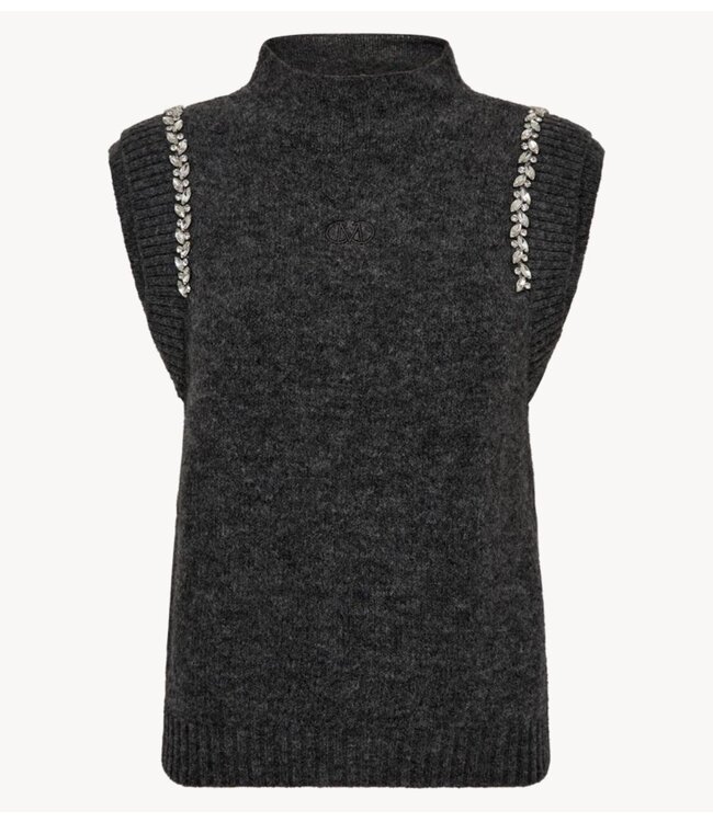 Copenhagen Muse Gilet CMIBRA-WAISTCOAT Dark Grey Melange