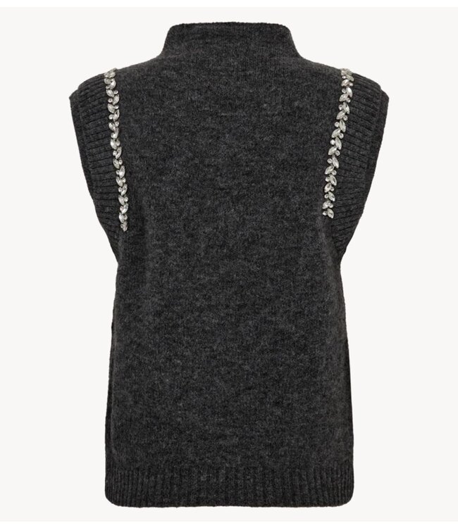 Copenhagen Muse Gilet CMIBRA-WAISTCOAT Dark Grey Melange