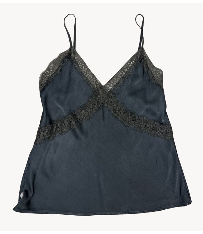 GUUS Top tank top with lace dark grey