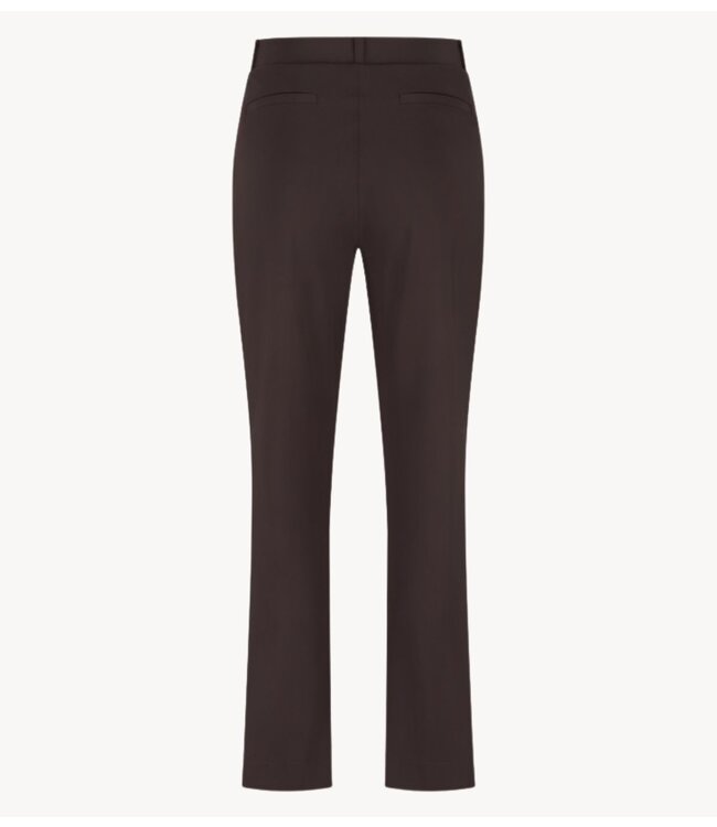 Studio Anneloes Broek Anne faux leather trousers espresso