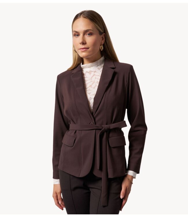 Studio Anneloes Blazer Shiloh bonded blazer espresso