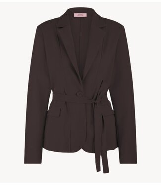 Studio Anneloes Blazer Shiloh bonded blazer espresso