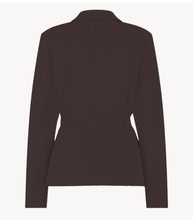 Studio Anneloes Blazer Shiloh bonded blazer espresso