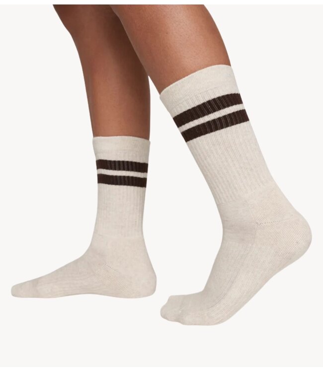 10DAYS Sokken socks 2 stripes soft white melee