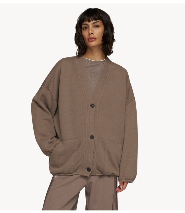 10DAYS Vest baseball cardigan fleece moonrock