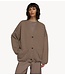 10DAYS Vest baseball cardigan fleece moonrock