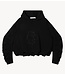 10DAYS Trui pleated balloon hoodie black