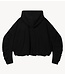 10DAYS Trui pleated balloon hoodie black