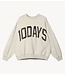 10DAYS Trui baseball sweater 10DAYS soft white melee