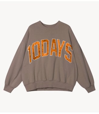10DAYS Trui baseball sweater 10DAYS moonrock