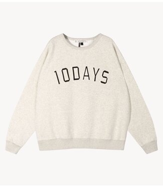 10DAYS Trui statement sweater soft white melee