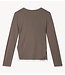 10DAYS Top long sleeve tee rib moonrock