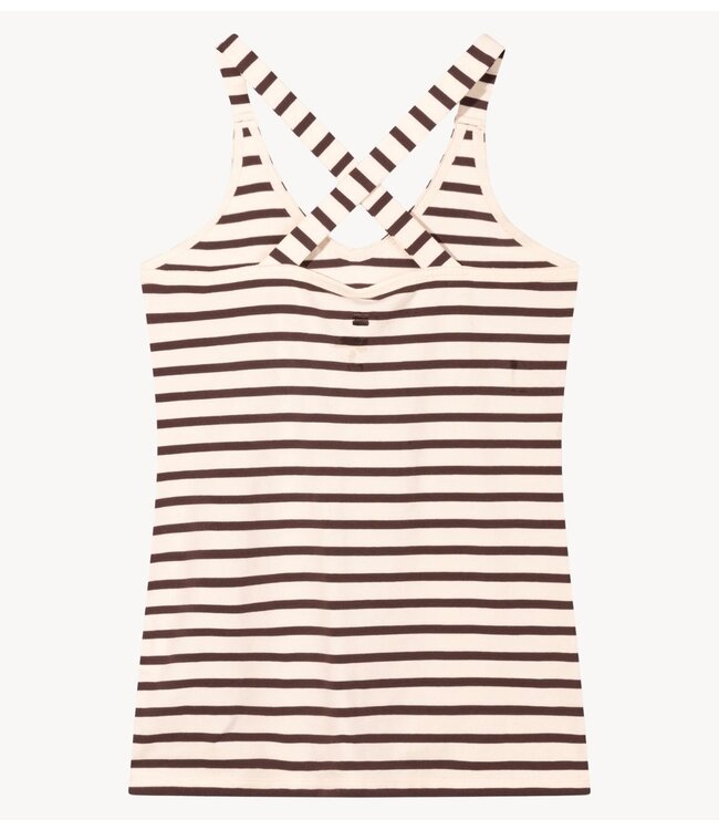 10DAYS Top wrapper stripes ecru / wine