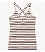 10DAYS Top wrapper stripes ecru / wine