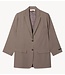 10DAYS Blazer long flowy blazer lyocell moonrock
