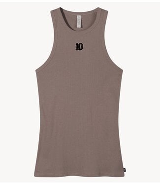10DAYS Top tank top rib 10 moonrock