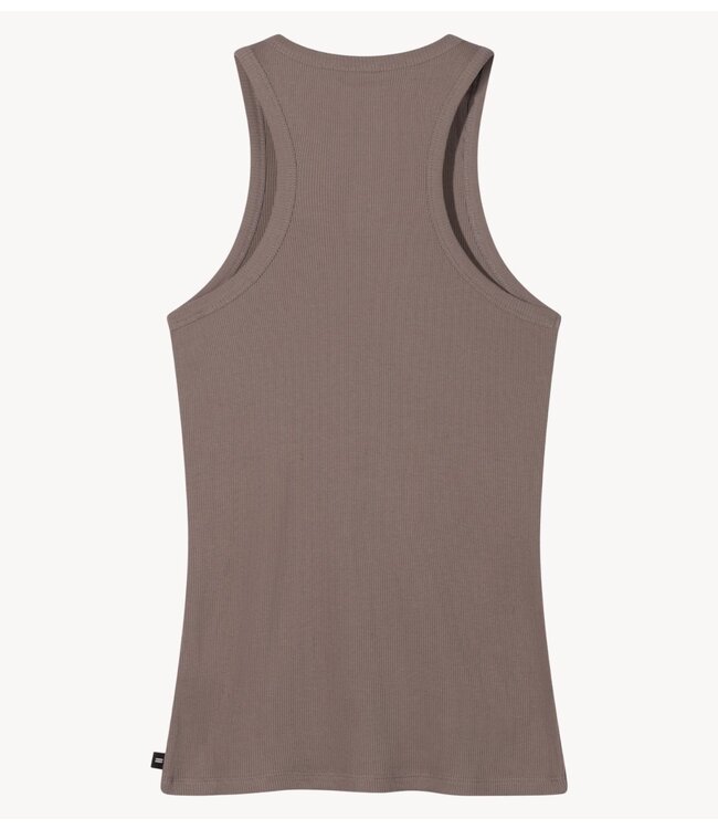 10DAYS Top tank top rib 10 moonrock