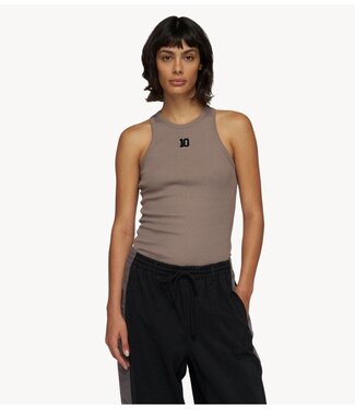 10DAYS Top tank top rib 10 moonrock