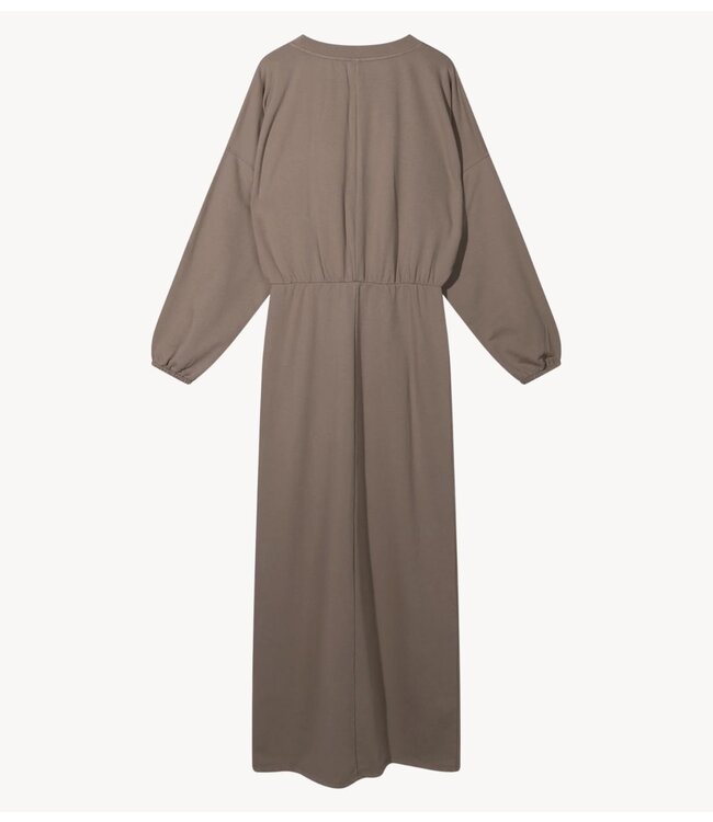 10DAYS Jurk maxi gathering dress moonrock