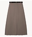 10DAYS Rok belted midi skirt fleece moonrock