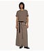 10DAYS Rok belted midi skirt fleece moonrock