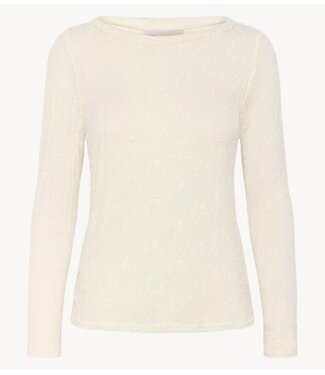 My Essential Wardrobe Blouse MWRita Boatneck LS Blouse Snow White