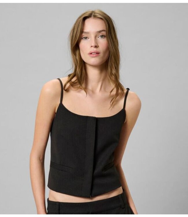 My Essential Wardrobe Vest MWReece Strap Vest Black