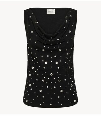 My Essential Wardrobe Top MWGiggo Waterfall Top Black
