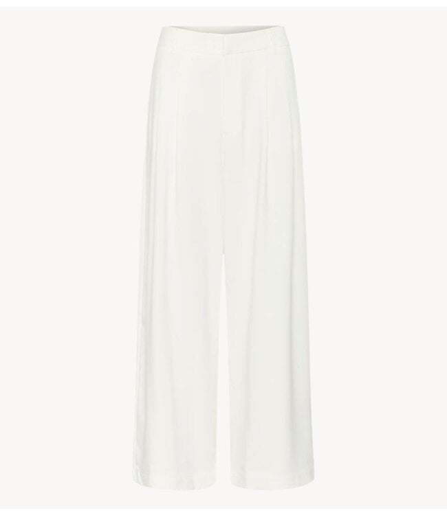 My Essential Wardrobe Broek MWMille High Wide Pant Snow White Long