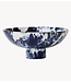 HKLIVING Schaal Ceramic bowl on base, indigo