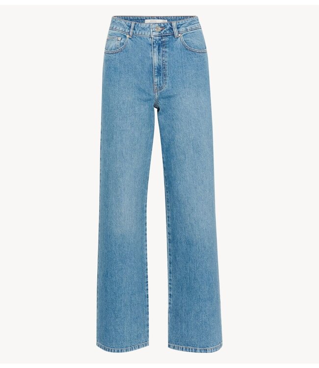 Gestuz Jeans ZolinaGZ HW wide jeans NOOS Washed mid blue