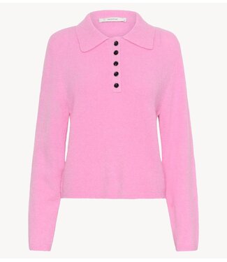 Gestuz Trui GZalpha polo pullover Begonia Mélange