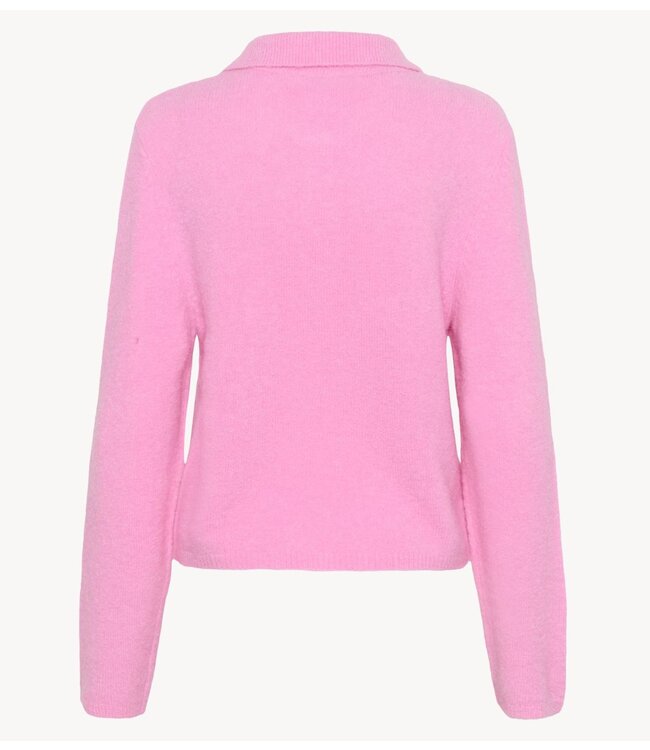 Gestuz Trui GZalpha polo pullover Begonia Mélange