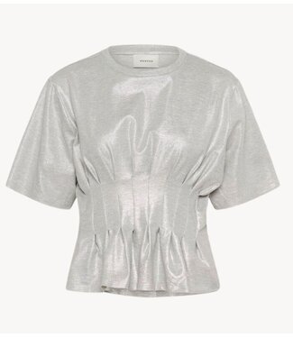 Gestuz T-shirt GZPamila tee LGM / Silver glitter