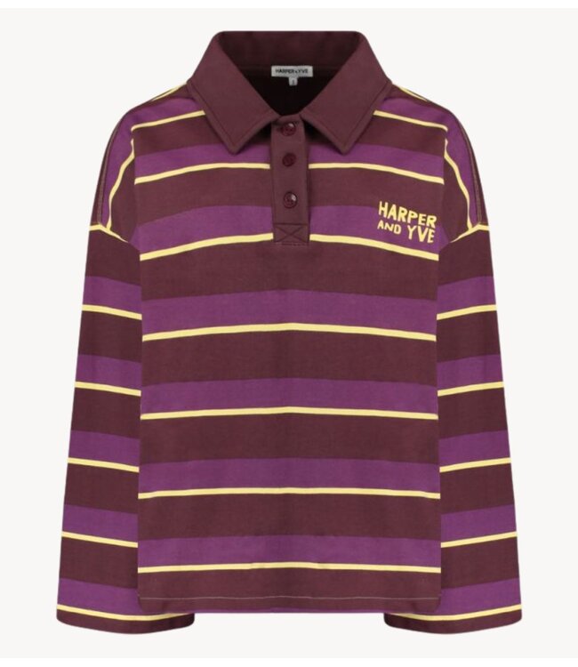 HARPER & YVE Trui POLLIE-JU Multi Stripe Purple
